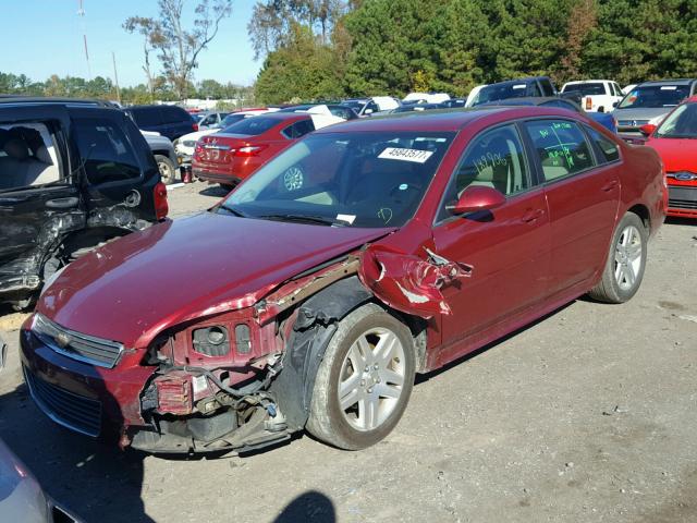 2G1WG5EK2B1271560 - 2011 CHEVROLET IMPALA LT RED photo 2