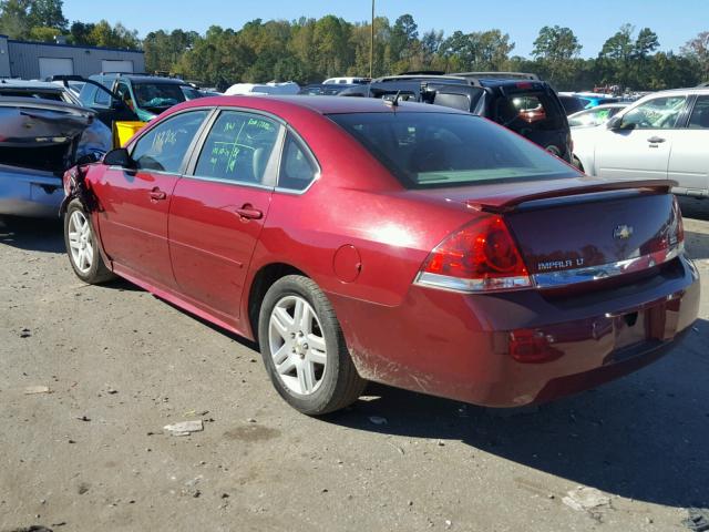 2G1WG5EK2B1271560 - 2011 CHEVROLET IMPALA LT RED photo 3