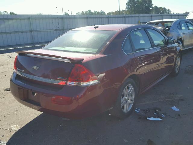 2G1WG5EK2B1271560 - 2011 CHEVROLET IMPALA LT RED photo 4