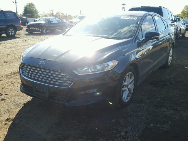 3FA6P0HD7ER250247 - 2014 FORD FUSION SE BLACK photo 2