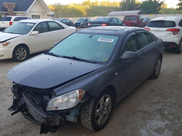 1G1ZH57B78F161001 - 2008 CHEVROLET MALIBU 1LT GRAY photo 2