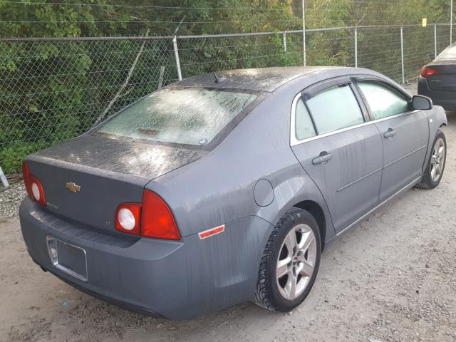 1G1ZH57B78F161001 - 2008 CHEVROLET MALIBU 1LT GRAY photo 4