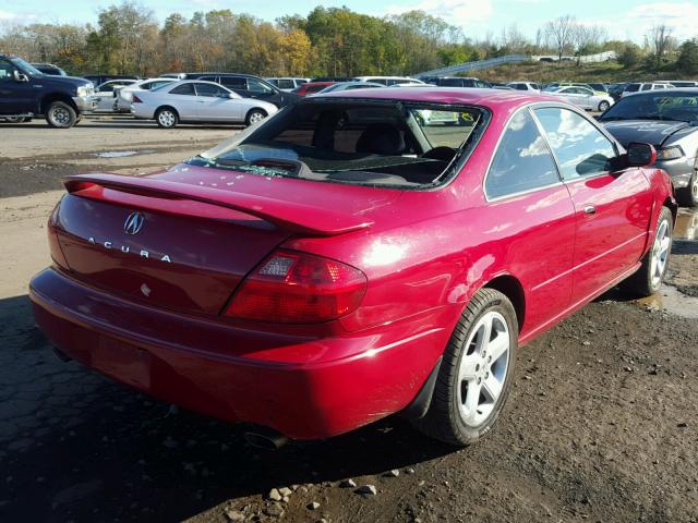 19UYA42631A035279 - 2001 ACURA 3.2CL TYPE RED photo 4