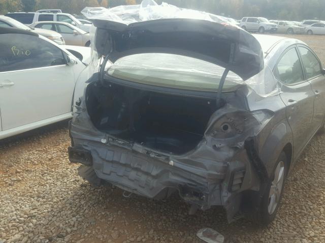 5NPDH4AE5DH378514 - 2013 HYUNDAI ELANTRA GL GRAY photo 9