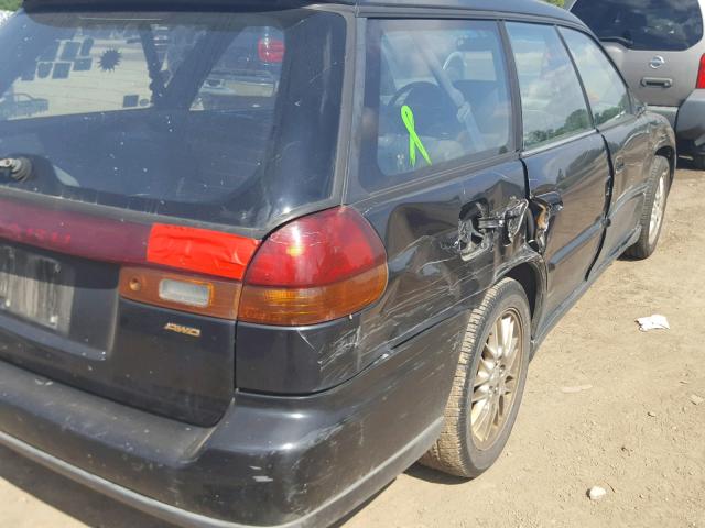 4S3BK6754W6303070 - 1998 SUBARU LEGACY GT BLACK photo 9