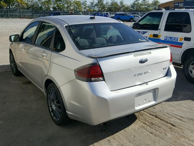 1FAHP3GN6AW146716 - 2010 FORD FOCUS SES GRAY photo 3