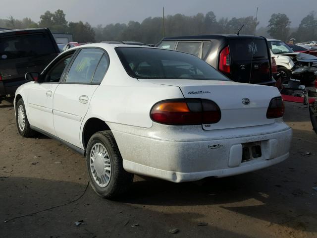 1G1ND52J516276453 - 2001 CHEVROLET MALIBU WHITE photo 3