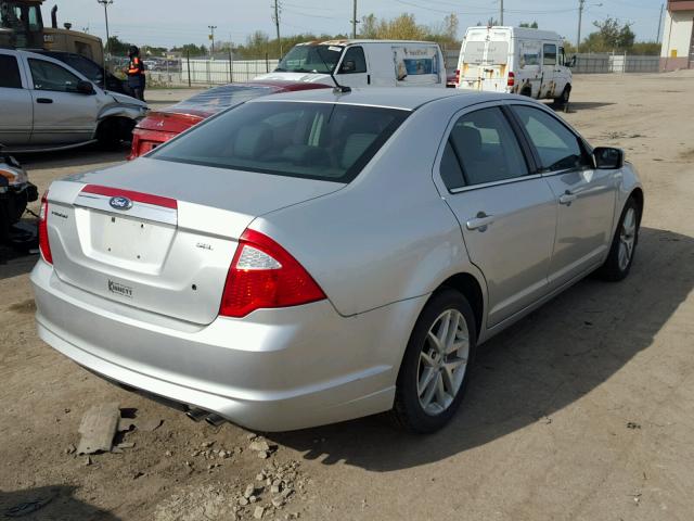 3FAHP0JA4BR311395 - 2011 FORD FUSION SILVER photo 4