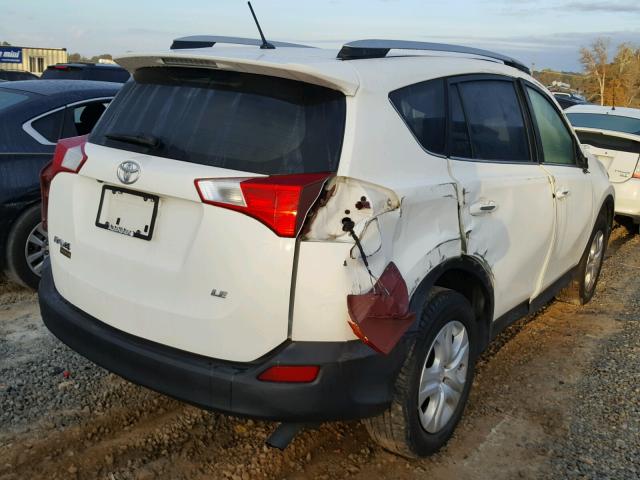 JTMZFREV4EJ001734 - 2014 TOYOTA RAV4 LE WHITE photo 4