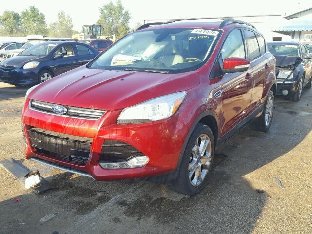 1FMCU9H94DUB46646 - 2013 FORD ESCAPE SEL RED photo 2