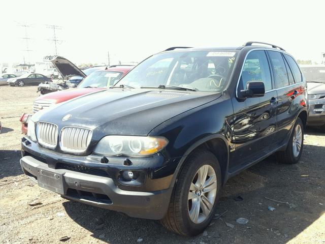 5UXFB53575LV11203 - 2005 BMW X5 4.4I BLACK photo 2