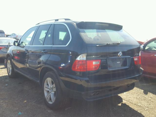5UXFB53575LV11203 - 2005 BMW X5 4.4I BLACK photo 3