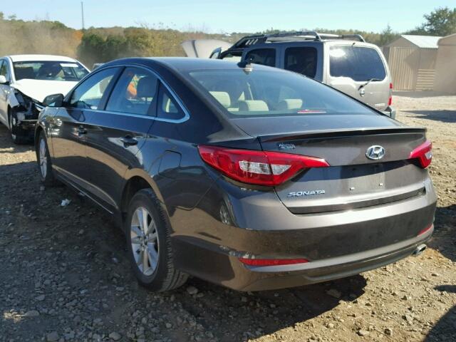 5NPE24AF3FH029255 - 2015 HYUNDAI SONATA SE BROWN photo 3