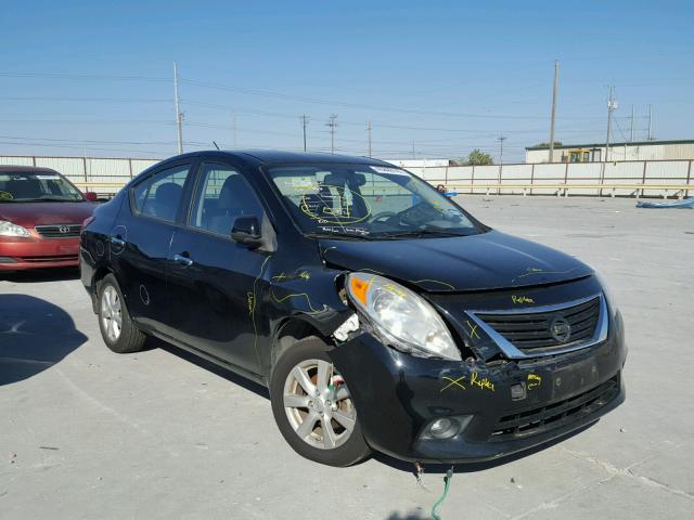 3N1CN7AP9CL891760 - 2012 NISSAN VERSA S BLACK photo 1