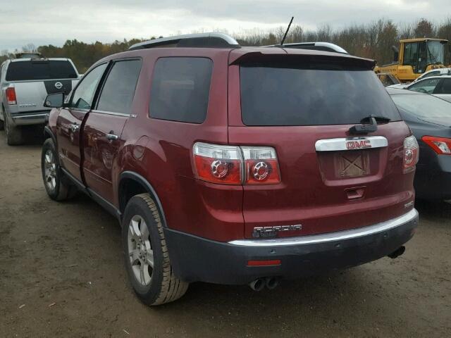 1GKEV23747J163447 - 2007 GMC ACADIA SLT RED photo 3