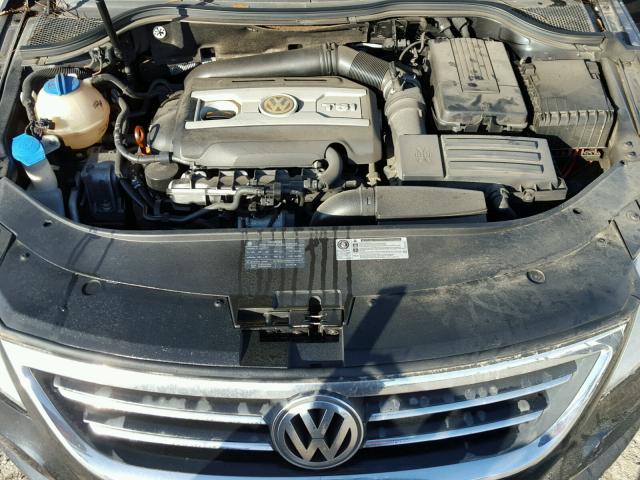 WVWMP7AN1AE547041 - 2010 VOLKSWAGEN CC SPORT BLACK photo 7