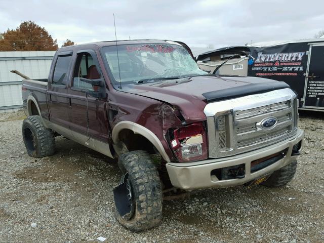 1FTWW31R69EB07822 - 2009 FORD F350 SUPER MAROON photo 1