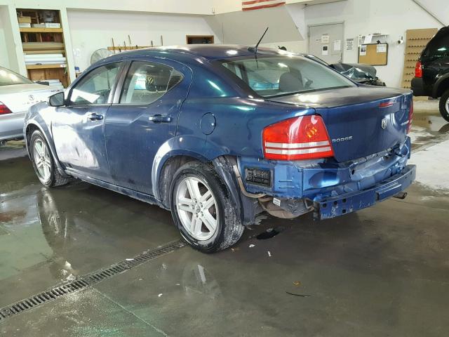 1B3CC1FB7AN175788 - 2010 DODGE AVENGER EX BLUE photo 3