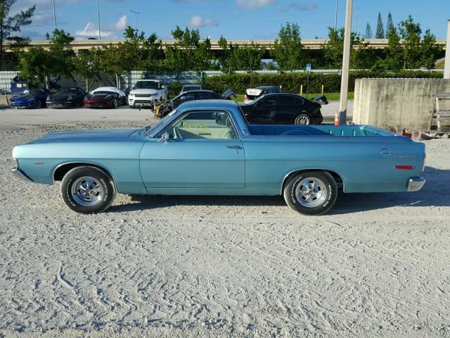 8K49Y197503 - 1968 FORD RANCHERO TURQUOISE photo 9