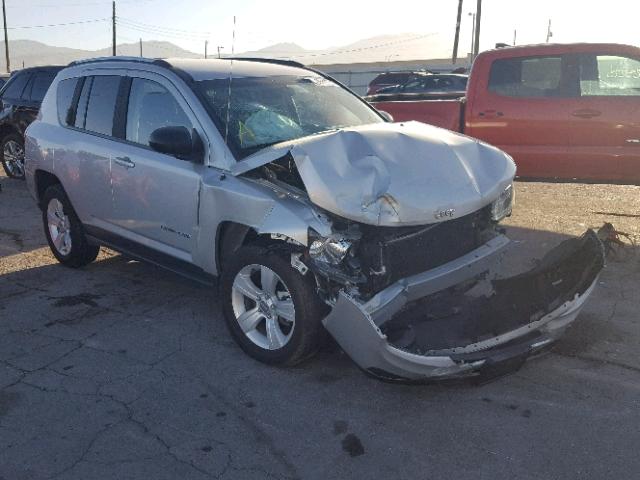 1C4NJDBB8ED570093 - 2014 JEEP COMPASS SP SILVER photo 1