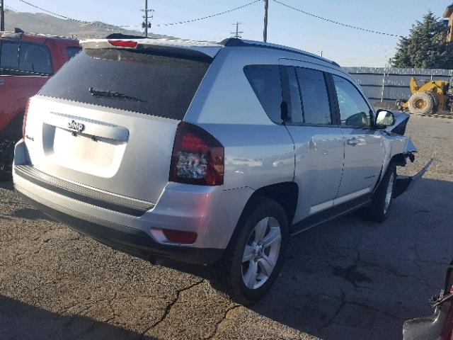 1C4NJDBB8ED570093 - 2014 JEEP COMPASS SP SILVER photo 4