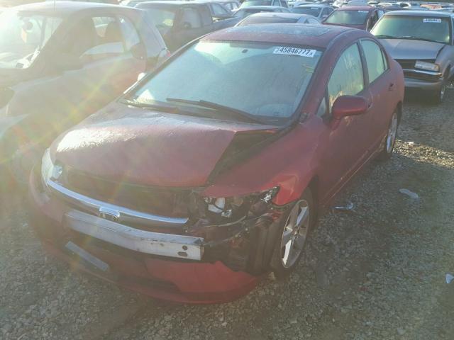 1HGFA16897L082590 - 2007 HONDA CIVIC EX MAROON photo 2