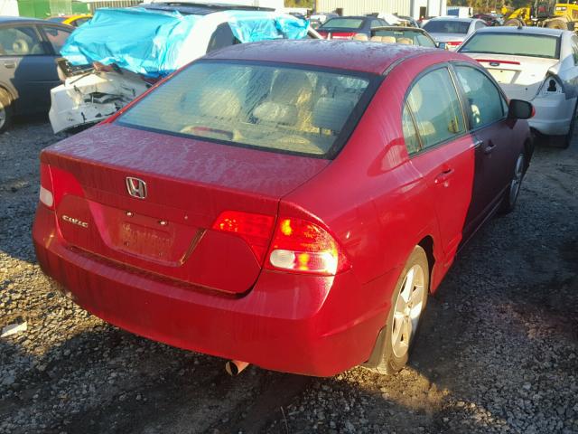 1HGFA16897L082590 - 2007 HONDA CIVIC EX MAROON photo 4