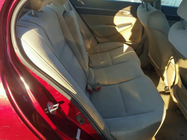 1HGFA16897L082590 - 2007 HONDA CIVIC EX მუქწითელი ფოტო 6