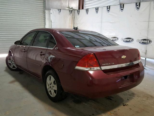 2G1WB58K969306936 - 2006 CHEVROLET IMPALA RED photo 3