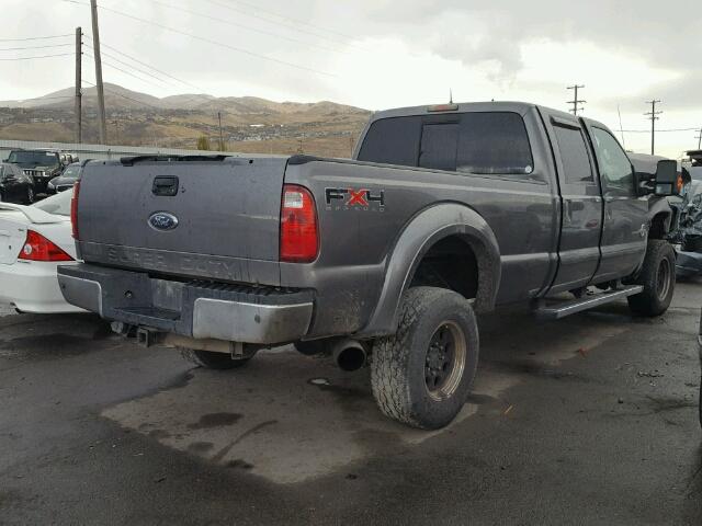 1FT8W3BT5BEB74467 - 2011 FORD F350 SUPER GRAY photo 4