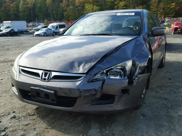 1HGCM66877A055732 - 2007 HONDA ACCORD EX GRAY photo 2