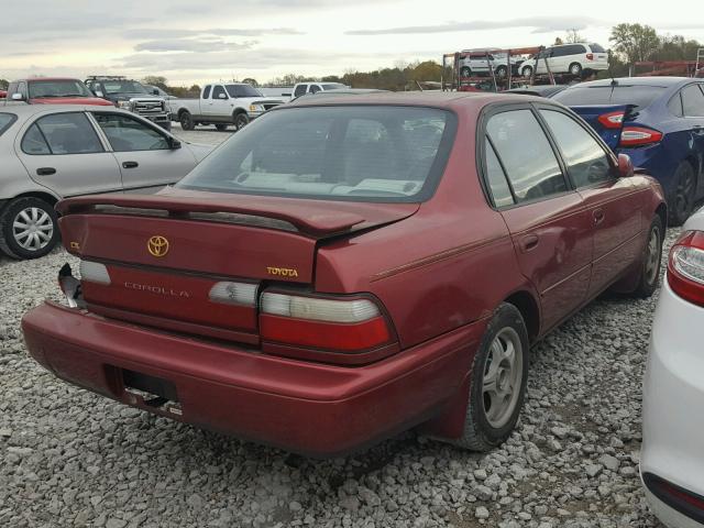 1NXBB02E6VZ595329 - 1997 TOYOTA COROLLA DX MAROON photo 4