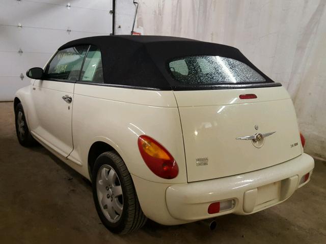 3C3EY55E75T601386 - 2005 CHRYSLER PT CRUISER CREAM photo 3