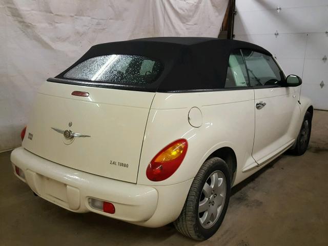 3C3EY55E75T601386 - 2005 CHRYSLER PT CRUISER CREAM photo 4