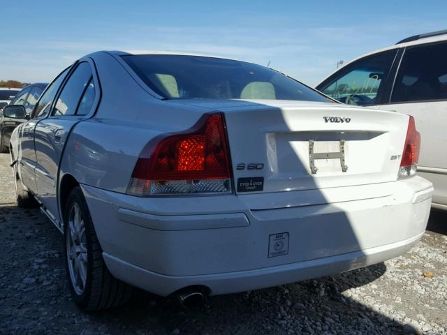 YV1RS592462521751 - 2006 VOLVO S60 WHITE photo 3