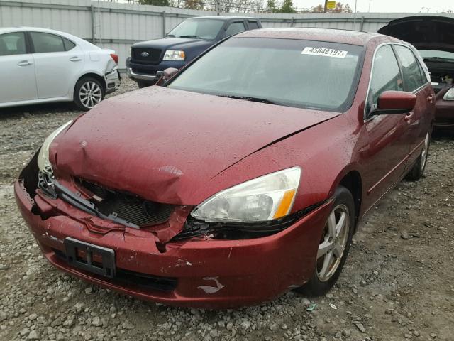 1HGCM56735A093151 - 2005 HONDA ACCORD EX MAROON photo 2