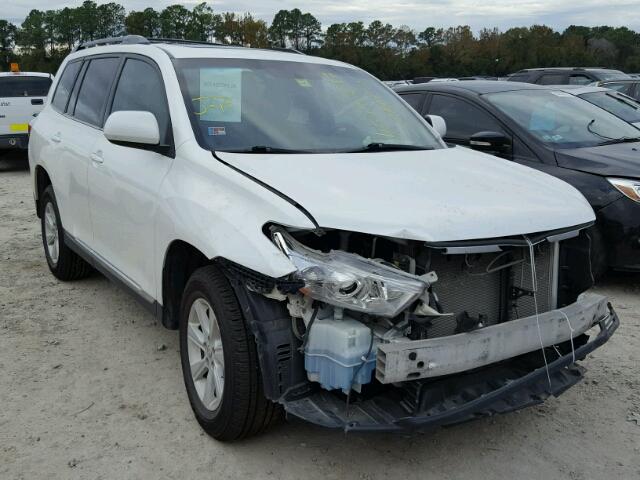 5TDBK3EH0CS130428 - 2012 TOYOTA HIGHLANDER WHITE photo 1