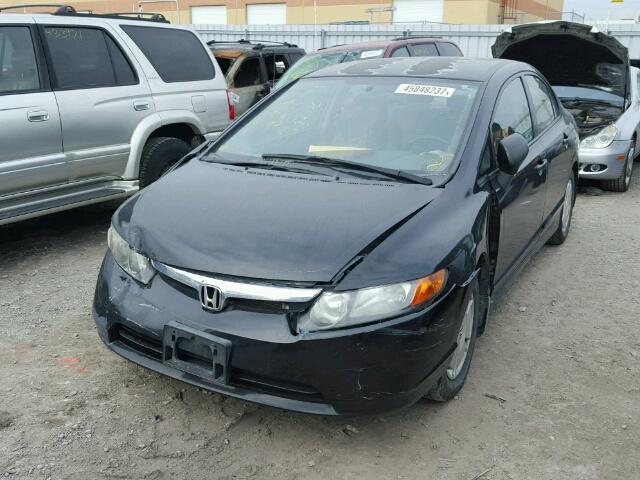 2HGFA16439H036539 - 2009 HONDA CIVIC DX-G BLACK photo 2