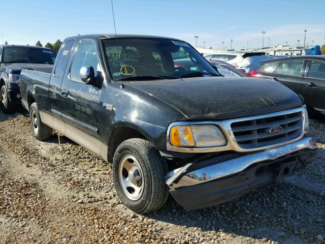 1FTRX17212NA18741 - 2002 FORD F150 BLACK photo 1