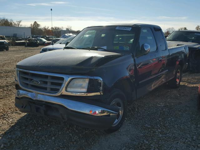 1FTRX17212NA18741 - 2002 FORD F150 BLACK photo 2