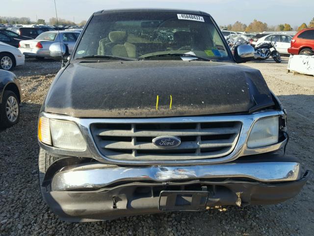 1FTRX17212NA18741 - 2002 FORD F150 BLACK photo 7