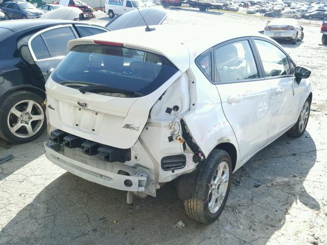 3FADP4EJ2EM200541 - 2014 FORD FIESTA SE WHITE photo 4