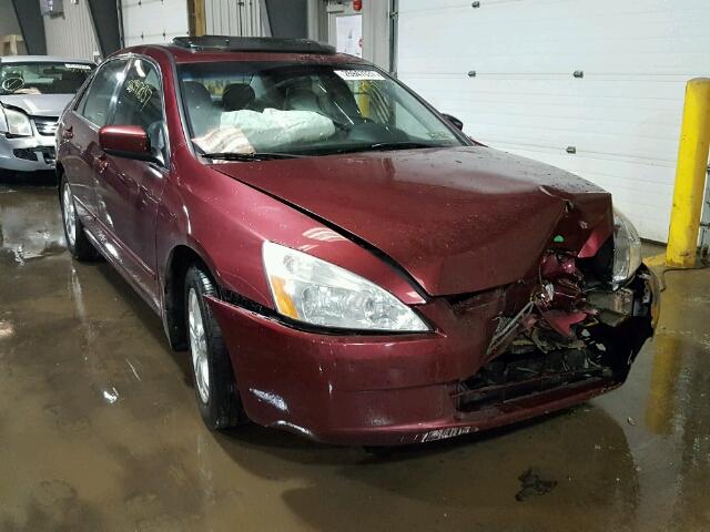 1HGCM66545A079442 - 2005 HONDA ACCORD EX MAROON photo 1