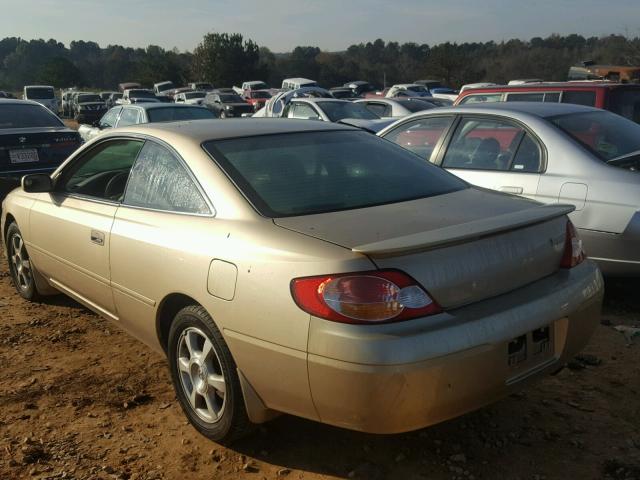 2T1CF22P72C592636 - 2002 TOYOTA CAMRY SOLA GOLD photo 3