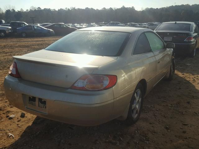 2T1CF22P72C592636 - 2002 TOYOTA CAMRY SOLA GOLD photo 4