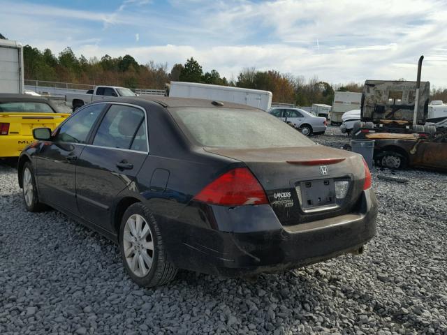 1HGCM66547A105783 - 2007 HONDA ACCORD EX BLUE photo 3