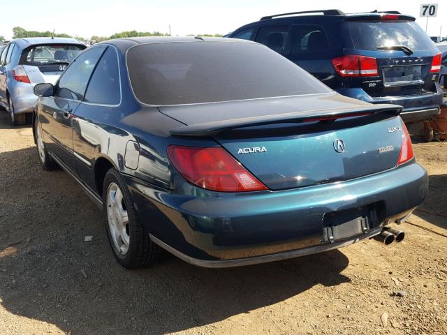 19UYA1240VL002067 - 1997 ACURA 2.2CL მწვანე ფოტო 3