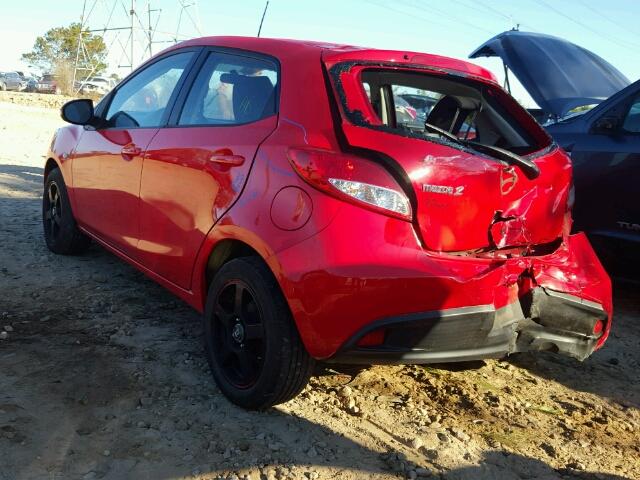 JM1DE1HY5B0130135 - 2011 MAZDA MAZDA2 RED photo 3