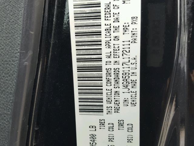 1J4GA59117L172111 - 2007 JEEP WRANGLER S BLACK photo 10