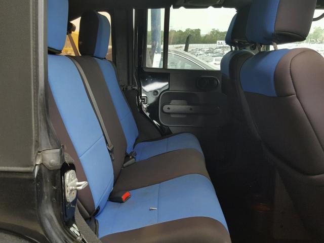 1J4GA59117L172111 - 2007 JEEP WRANGLER S BLACK photo 6